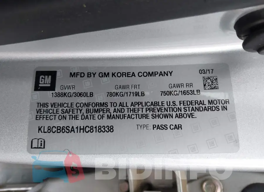 KL8CB6SA1HC818338 Photo# 9