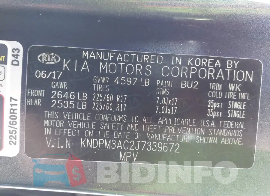 KNDPM3AC2J7339672 Photo# 9