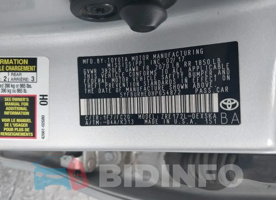 5YFBURHE0HP654872 Photo# 9