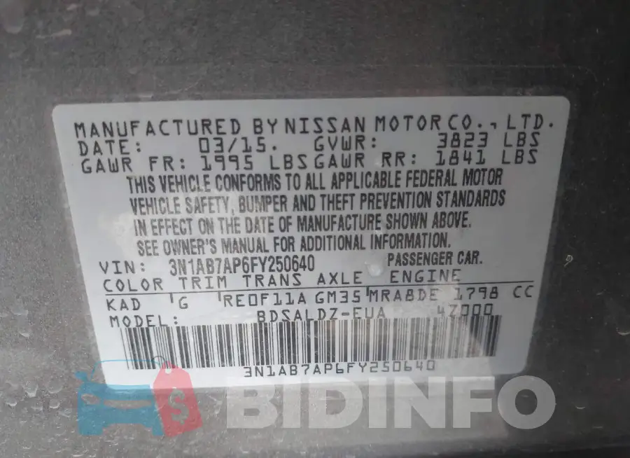 3N1AB7AP6FY250640 Photo# 9