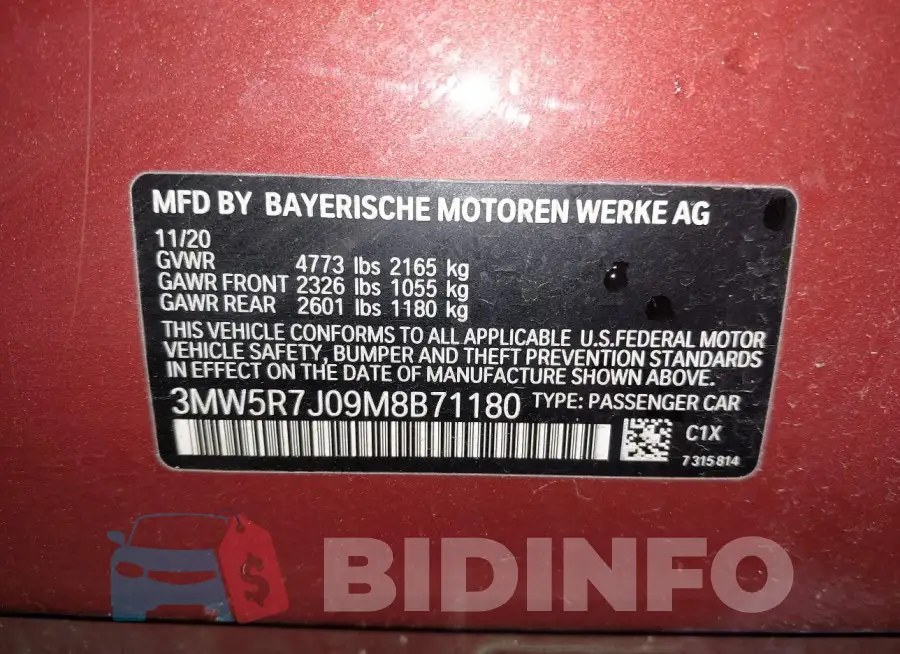 3MW5R7J09M8B71180 Photo# 9