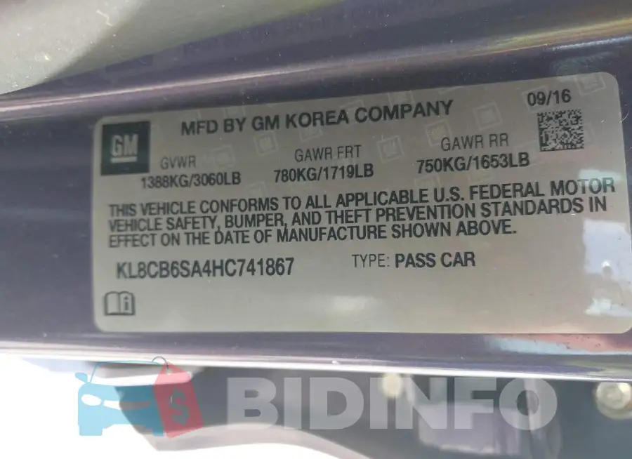 KL8CB6SA4HC741867 Photo# 9