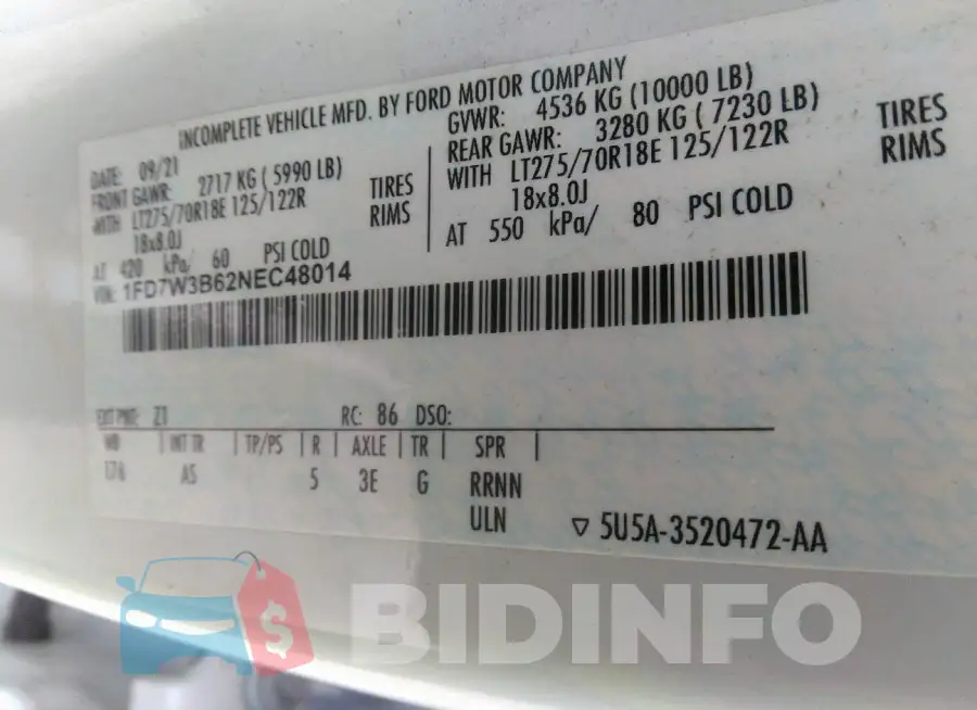 1FD7W3B62NEC48014 Photo# 9