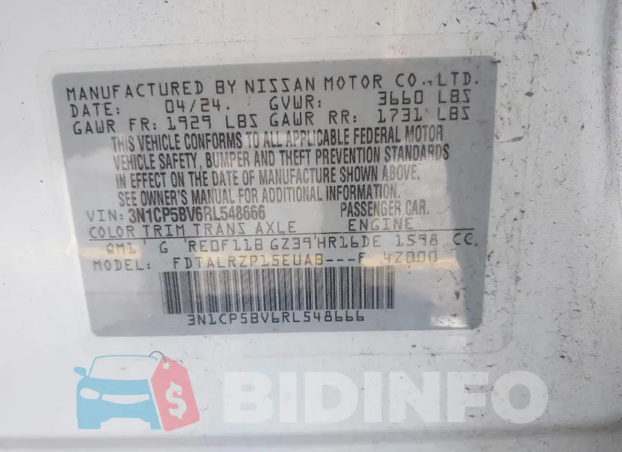 3N1CP5BV6RL548666 Photo# 9
