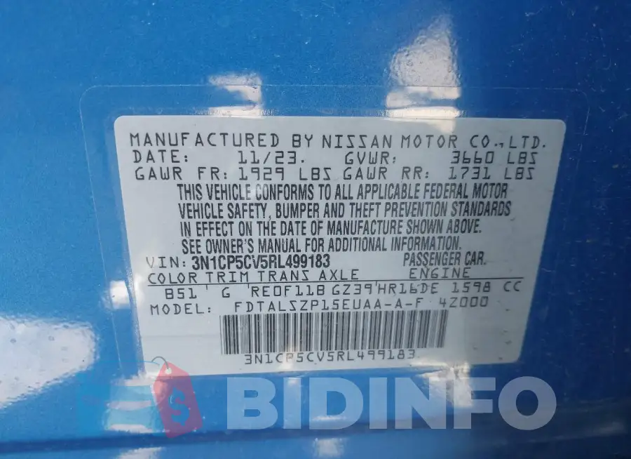 3N1CP5CV5RL499183 Photo# 9