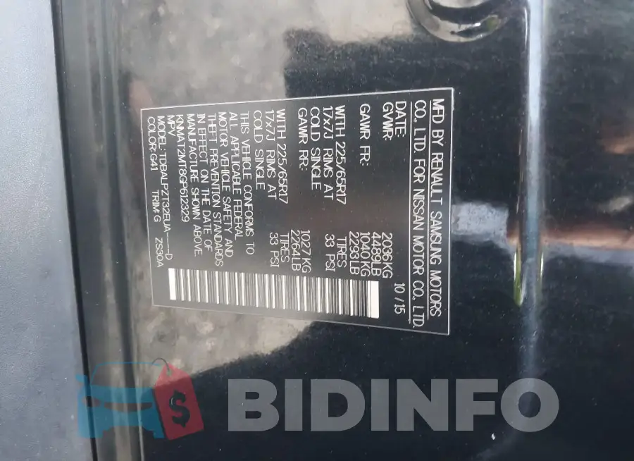 KNMAT2MT8GP612329 Photo# 9