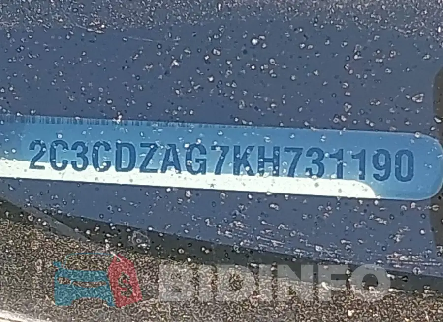 2C3CDZAG7KH731190 Photo# 9