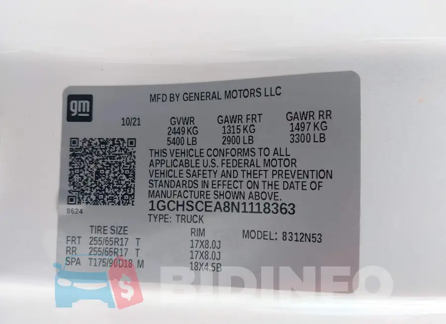 1GCHSCEA8N1118363 Photo# 9