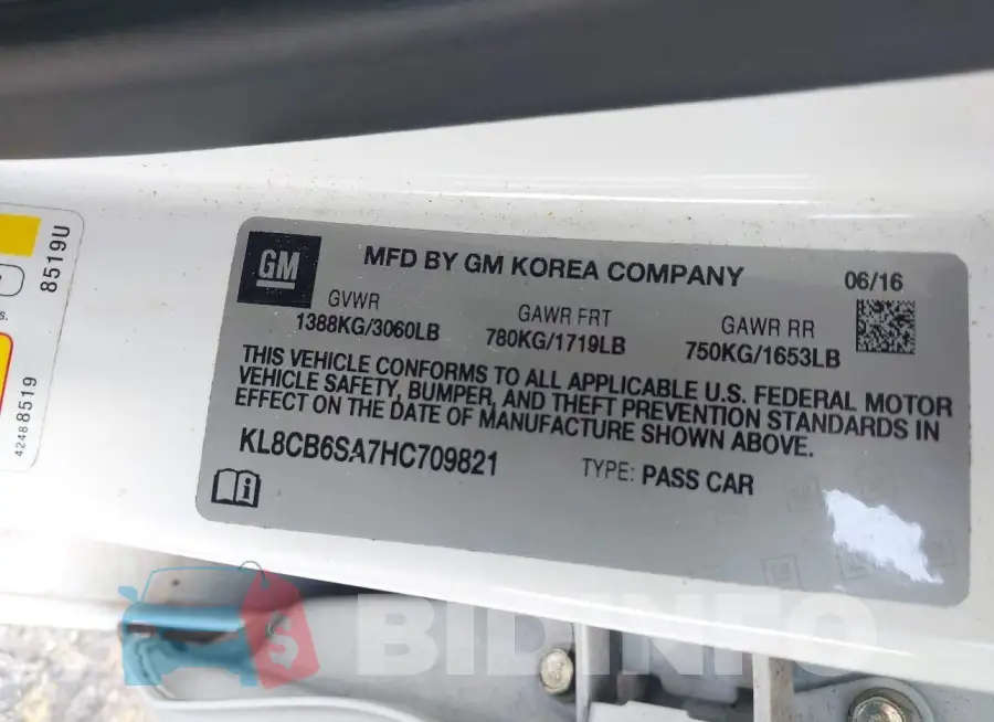 KL8CB6SA7HC709821 Photo# 9