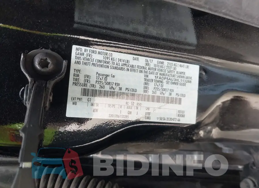 1FADP5AU3HL113288 Photo# 9