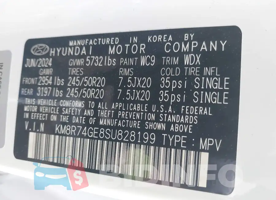 KM8R74GE8SU828199 Photo# 9