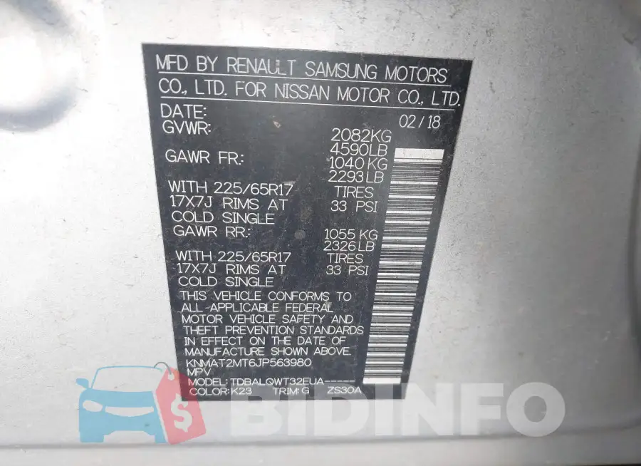 KNMAT2MT6JP563980 Photo# 9