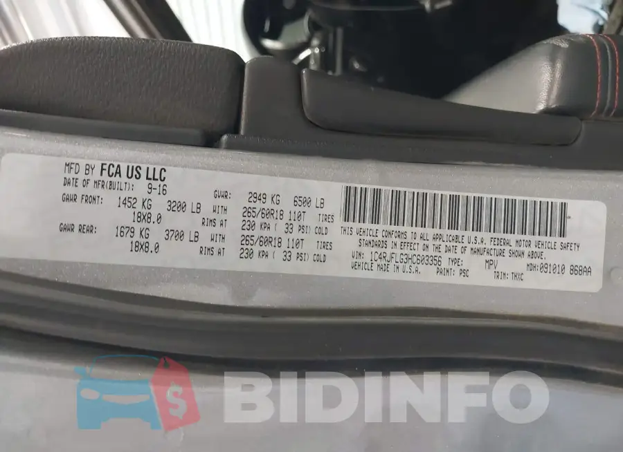 1C4RJFLG3HC603356 Photo# 9