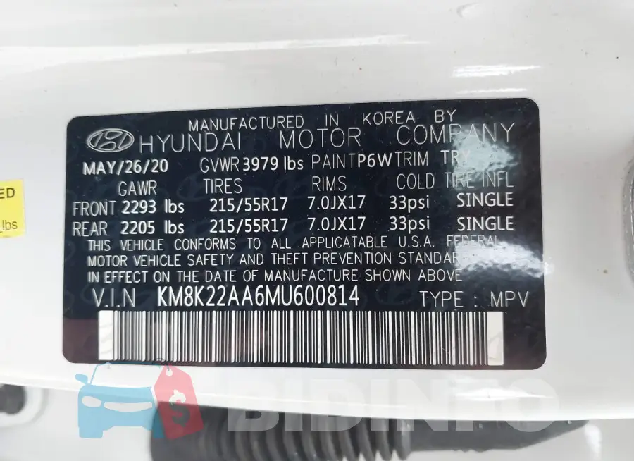 KM8K22AA6MU600814 Photo# 9