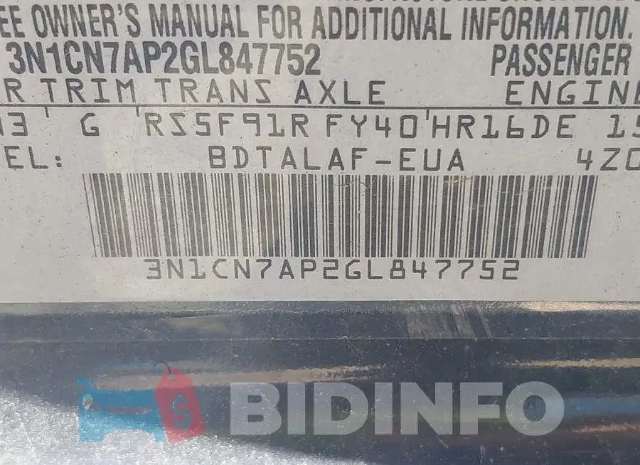 3N1CN7AP2GL847752 Photo# 9