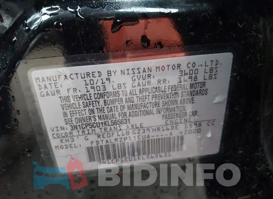 3N1CP5CU1KL565631 Photo# 9
