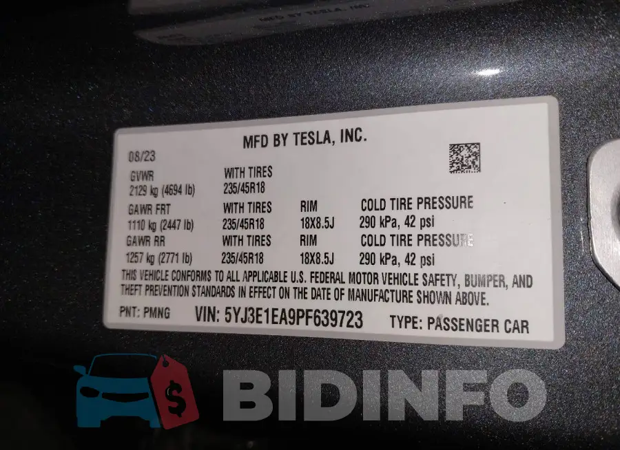 5YJ3E1EA9PF639723 Photo# 9