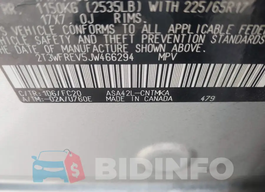 2T3WFREV5JW466294 Photo# 9