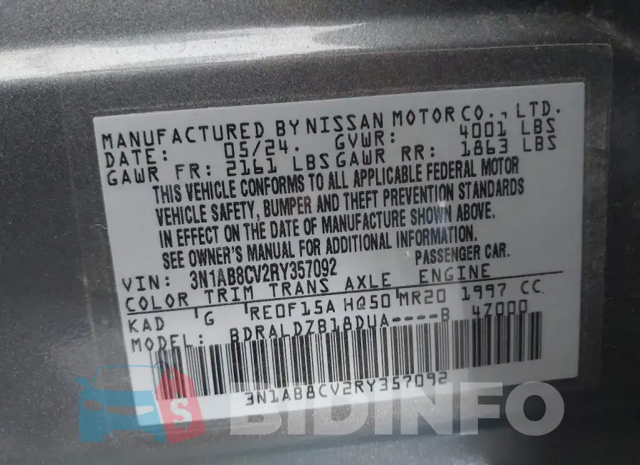 3N1AB8CV2RY357092 Photo# 9