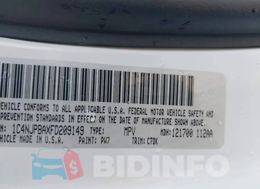 1C4NJPBAXFD209149 Photo# 9