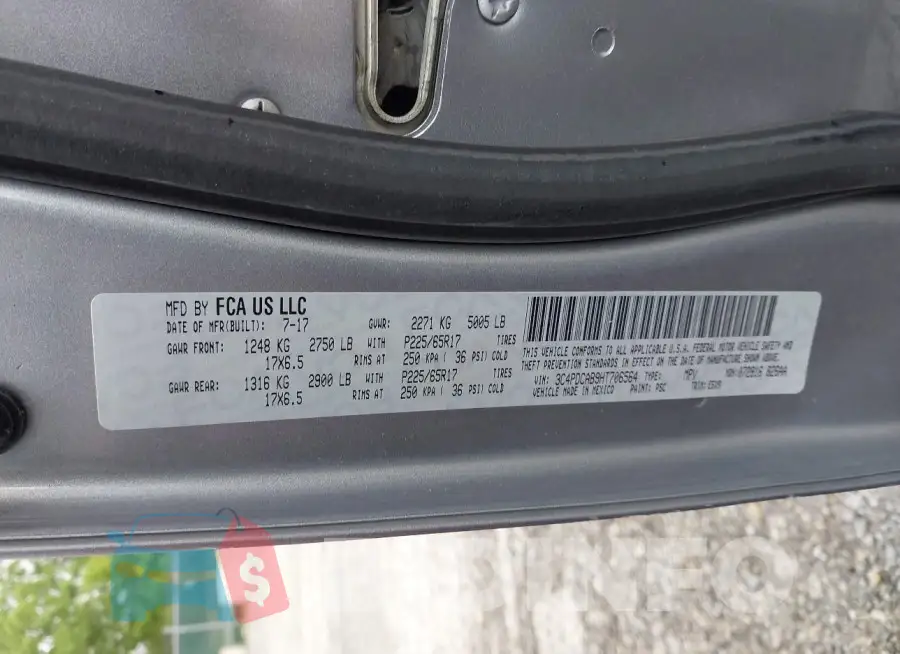 3C4PDCAB9HT706564 Photo# 9
