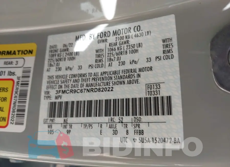 3FMCR9C67NRD82022 Photo# 9