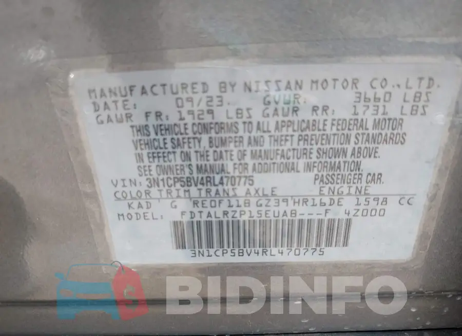 3N1CP5BV4RL470775 Photo# 9
