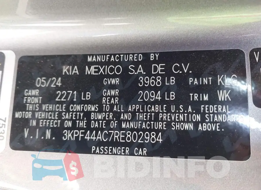 3KPF44AC7RE802984 Photo# 9