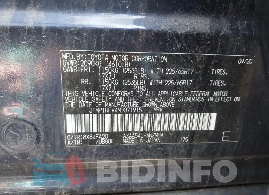 JTMP1RFV4MD071915 Photo# 9