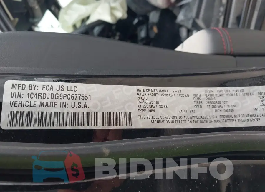 1C4RDJDG9PC677551 Photo# 9
