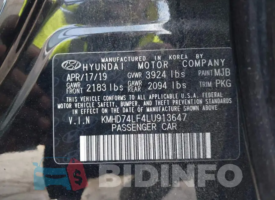 KMHD74LF4LU913647 Photo# 9