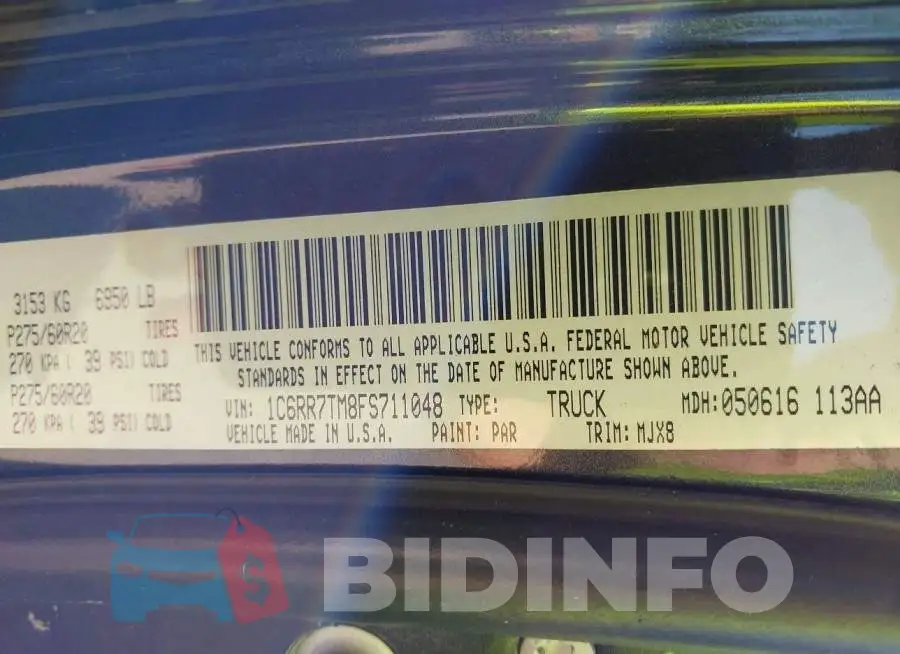 1C6RR7TM8FS711048 Photo# 9