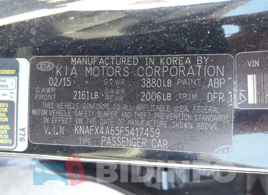 KNAFX4A65F5417459 Photo# 9