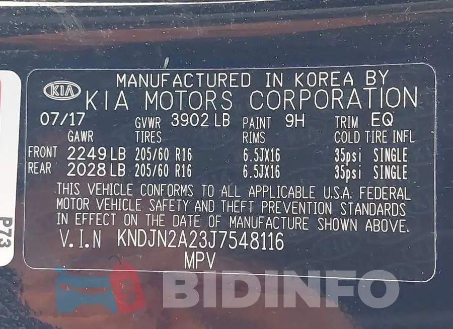 KNDJN2A23J7548116 Photo# 9