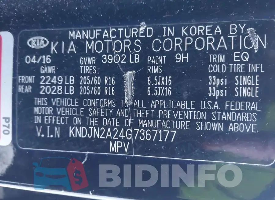 KNDJN2A24G7367177 Photo# 9