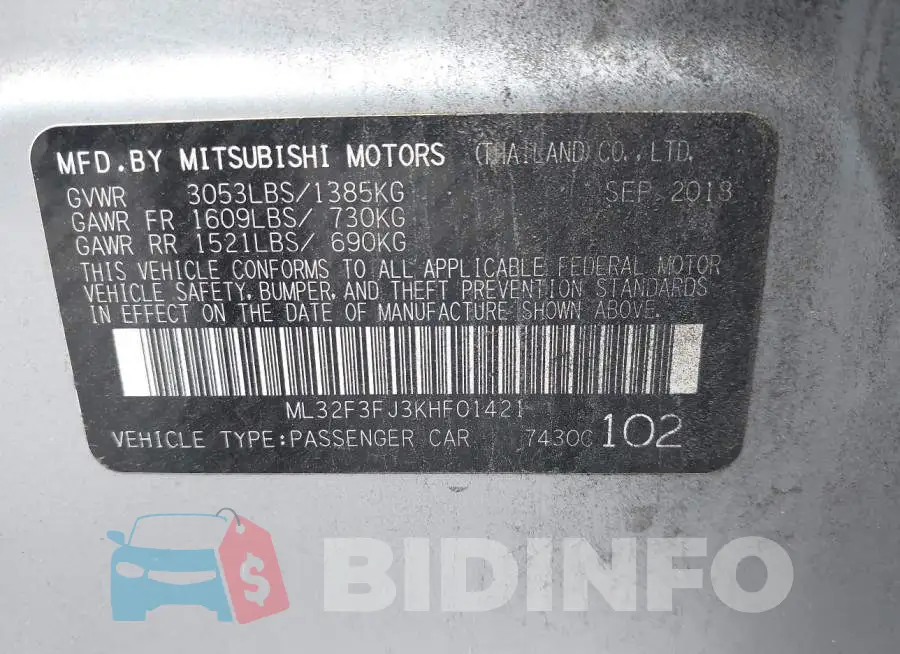 ML32F3FJ3KHF01421 Photo# 9