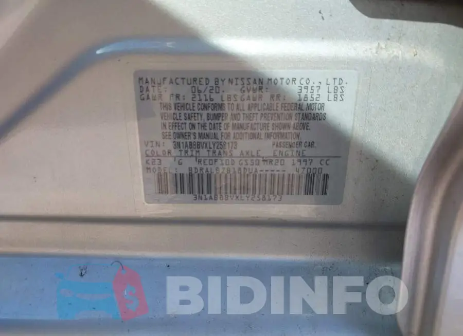 3N1AB8BVXLY258173 Photo# 9