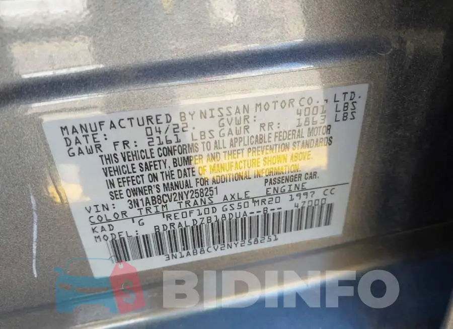 3N1AB8CV2NY258251 Photo# 9