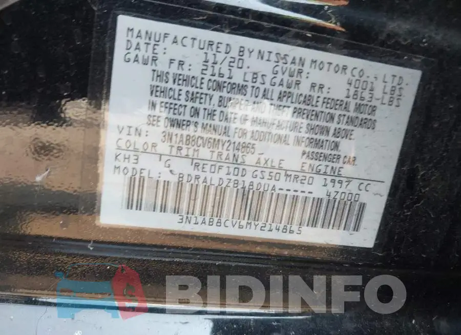 3N1AB8CV6MY214865 Photo# 9