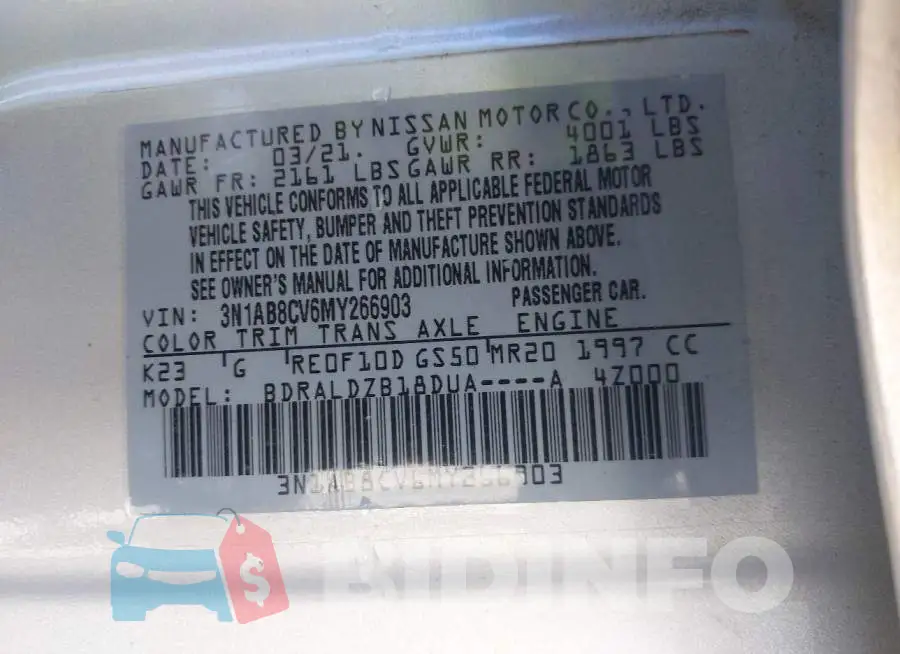 3N1AB8CV6MY266903 Photo# 9