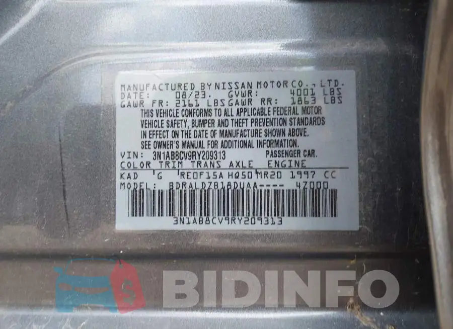3N1AB8CV9RY209313 Photo# 9