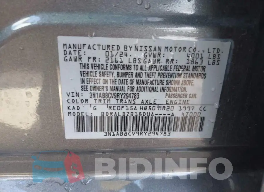 3N1AB8CV9RY294783 Photo# 9