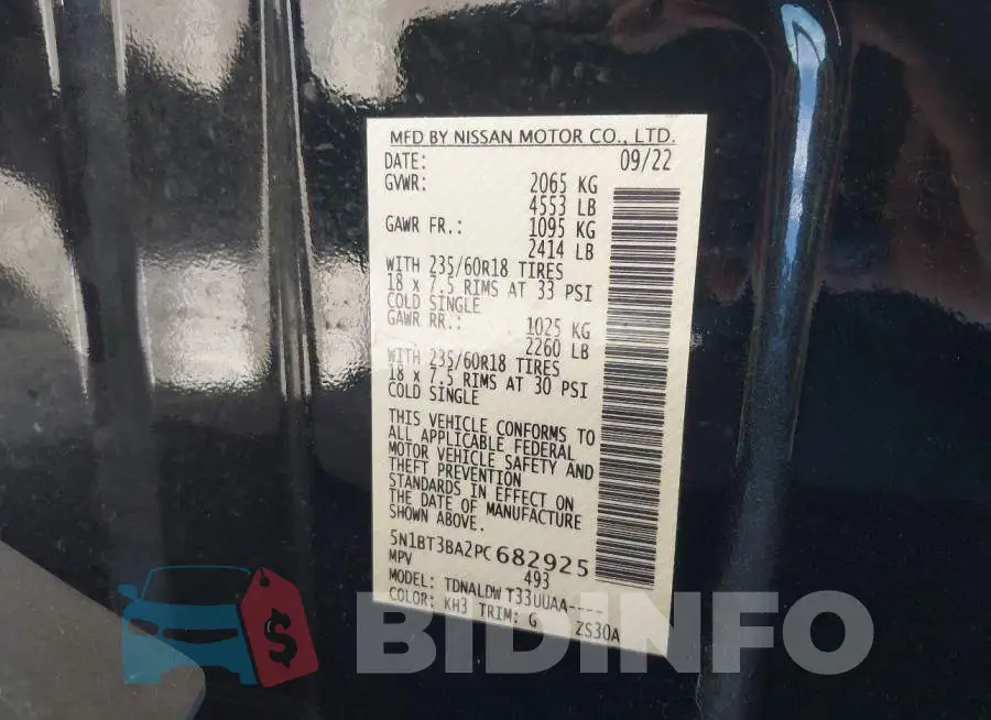 5N1BT3BA2PC682925 Photo# 9