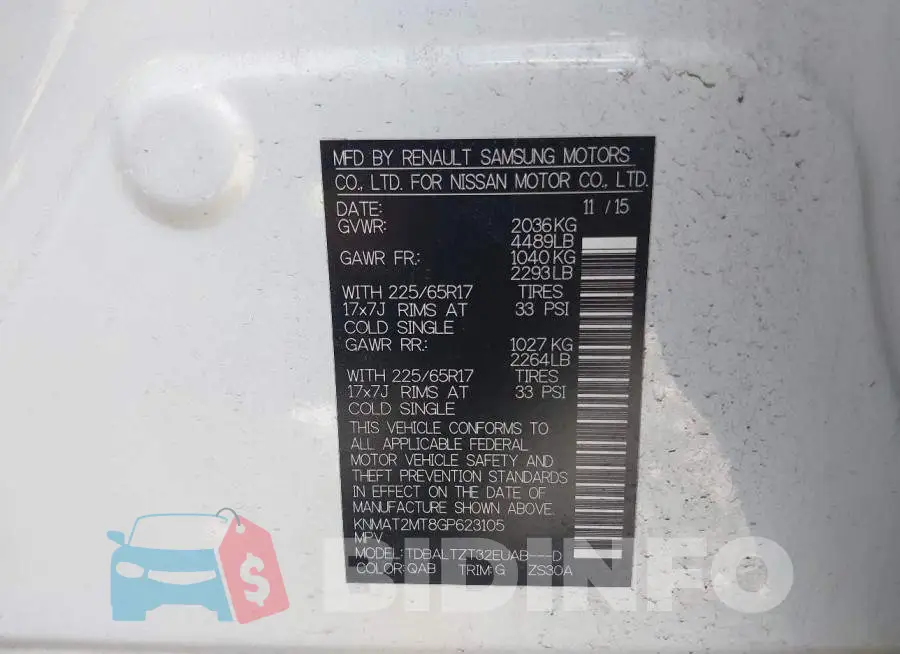 KNMAT2MT8GP623105 Photo# 9