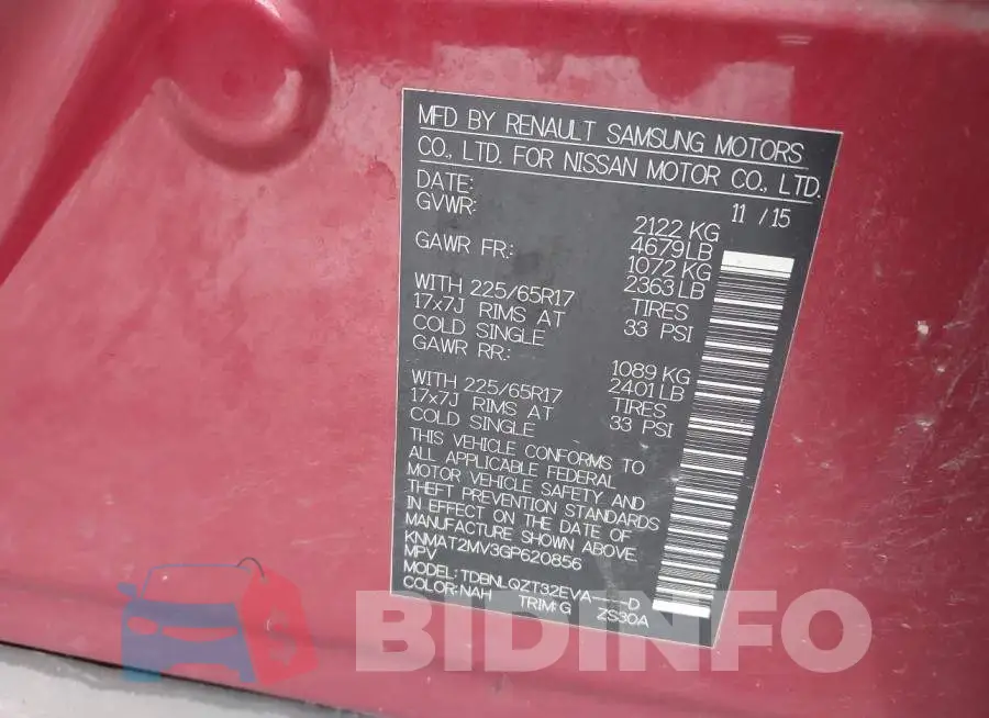 KNMAT2MV3GP620856 Photo# 9