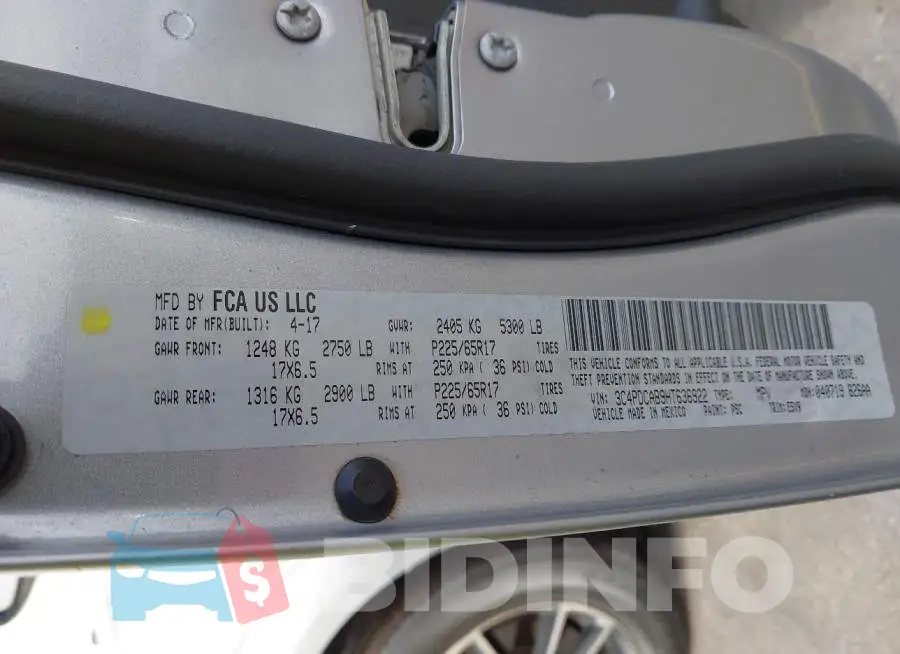 3C4PDCAB9HT636922 Photo# 9