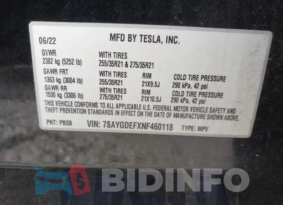 7SAYGDEFXNF460118 Photo# 9
