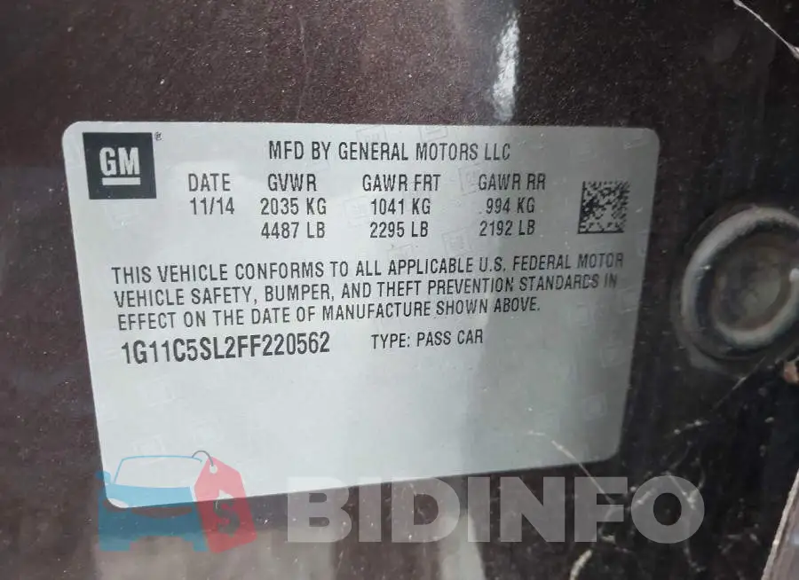 1G11C5SL2FF220562 Photo# 9