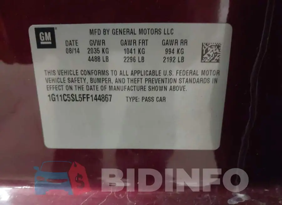1G11C5SL5FF144867 Photo# 9