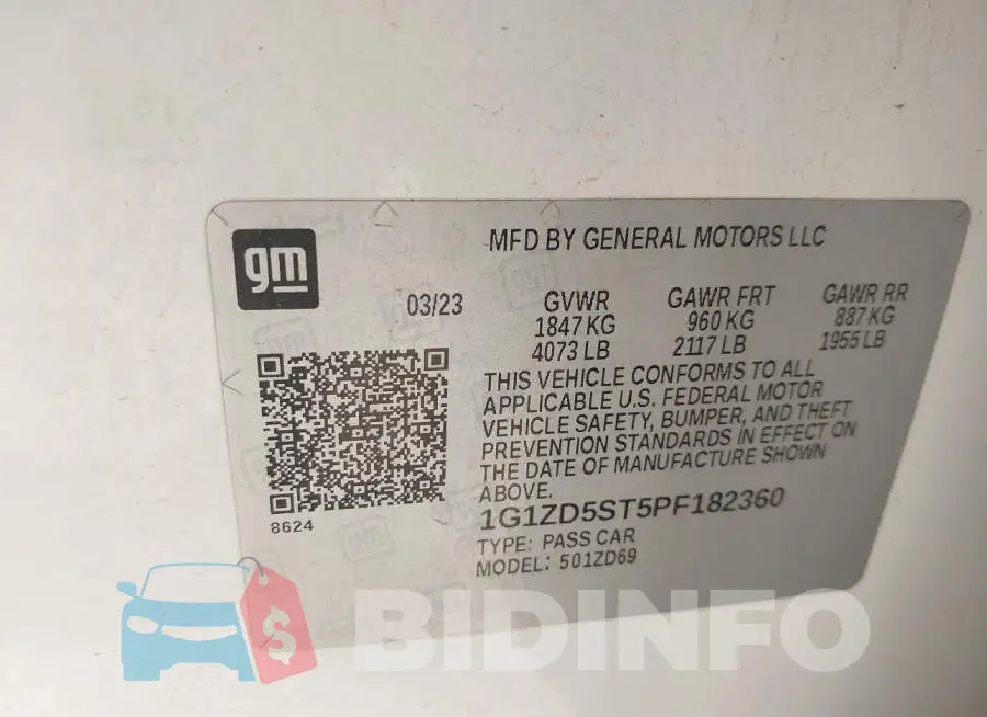 1G1ZD5ST5PF182360 Photo# 9